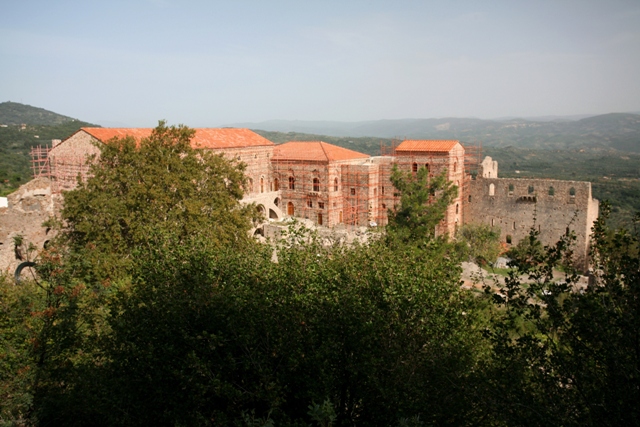 Mystras - View of the reconstructed Palace complex